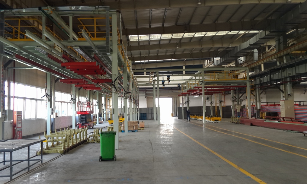 客車車架生產流水線